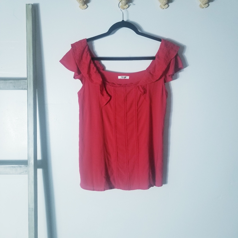 MAURICES WOMEN'S RED BLOUSE SIZE XS